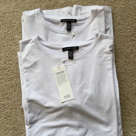 Eileen Fisher women’s crewneck Long Sleeve T-shirts - Picture 5 of 14